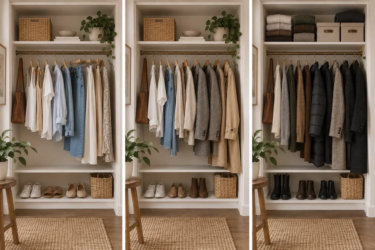 Controlled comparison for fall closet transition checklist