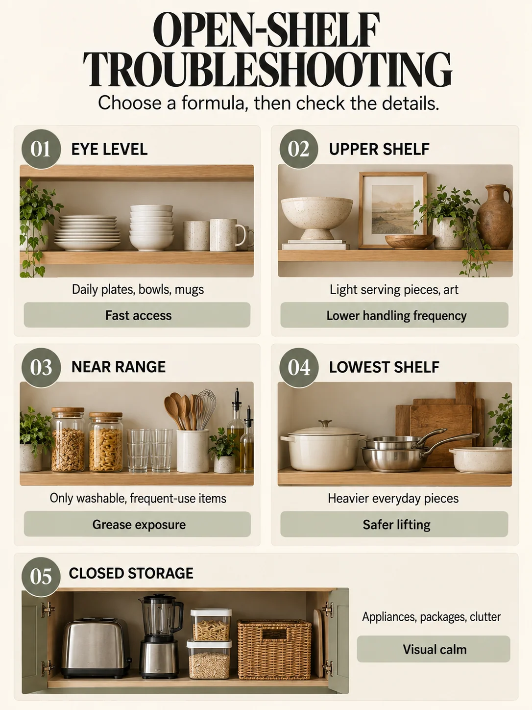 Educational guide: open-shelf troubleshooting