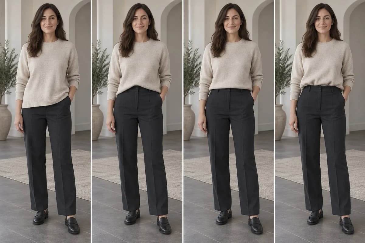 Controlled comparison for how to tuck a sweater without bulk